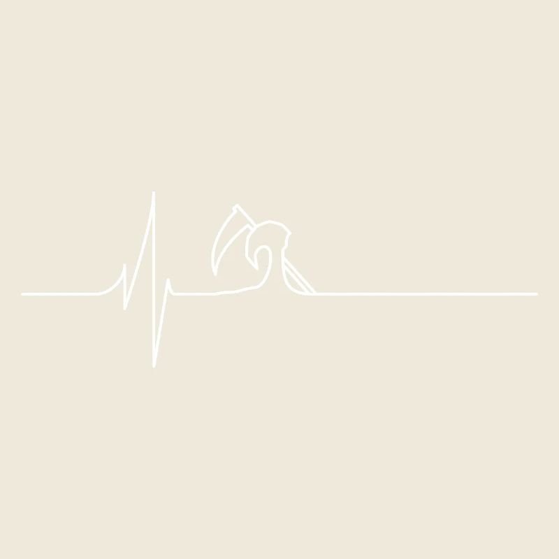 Electrocardiogram - Death - White