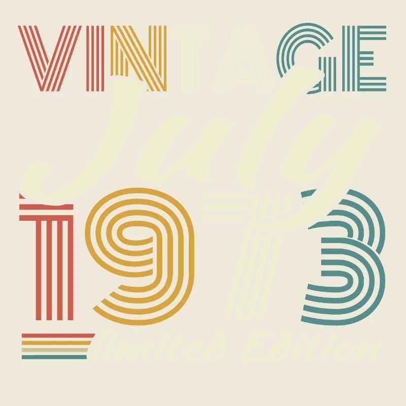 Juli 1973 Vintage Retro Geburtstagsgeschenk