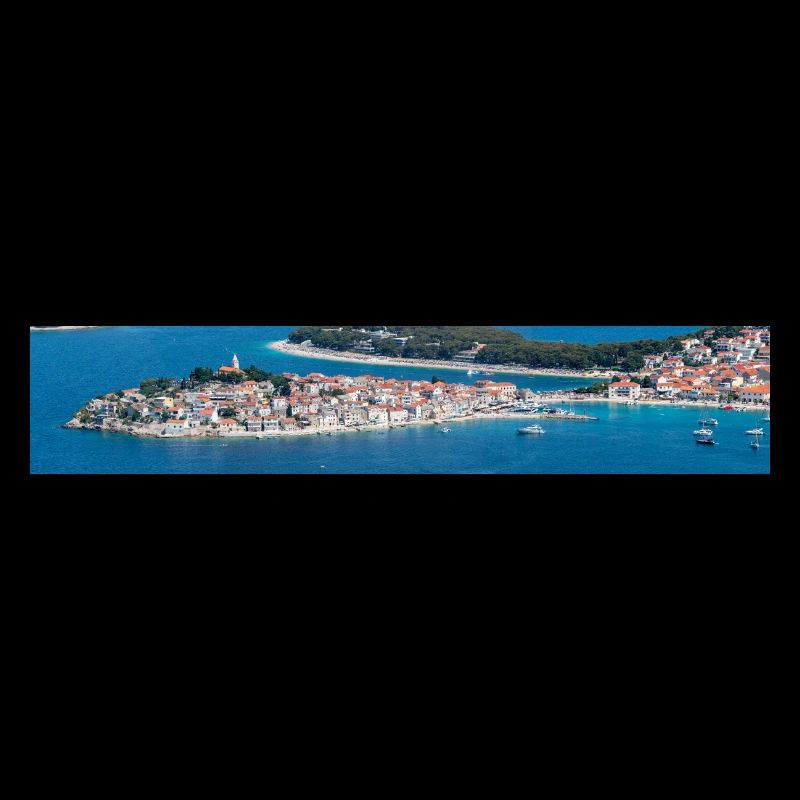 Panoramablick Primošten im Bundesstaat Šibenik
