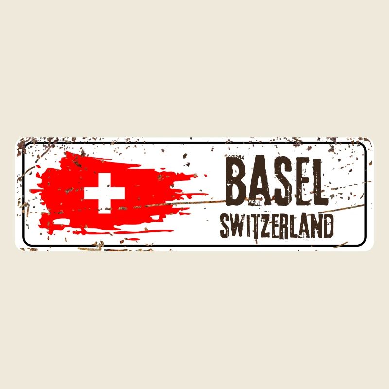 Basel Schweiz Flagge