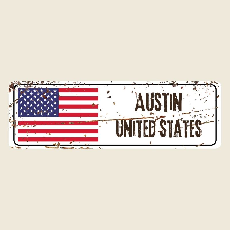 Austin Flagge der Vereinigten Staaten