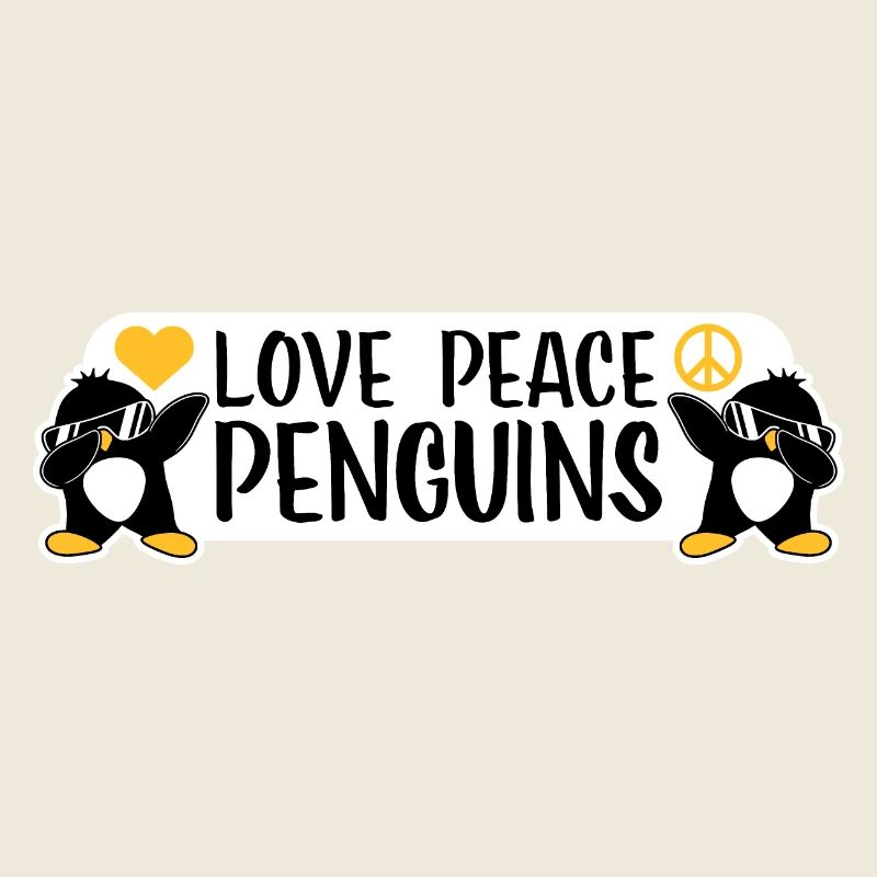 Amour Paix Pingouins Drôle Dab Cool Pingouin Dabbing