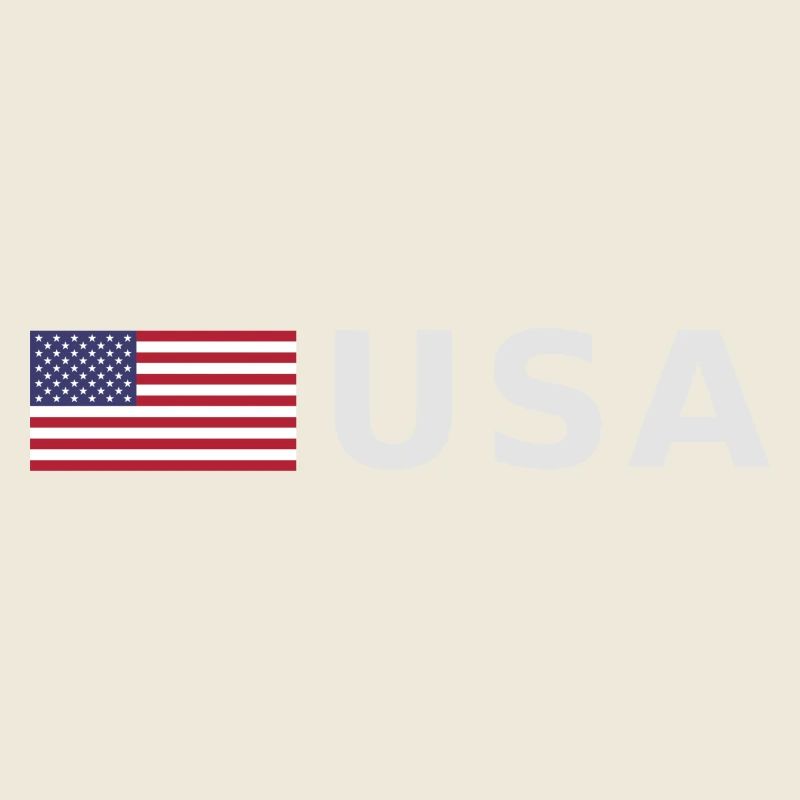 ÉQUIPE États-Unis Drapeau américain devant la police de caractères