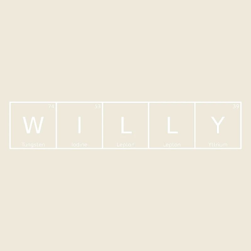 Willy Name Vorname Chemie Periodensystem Elemente