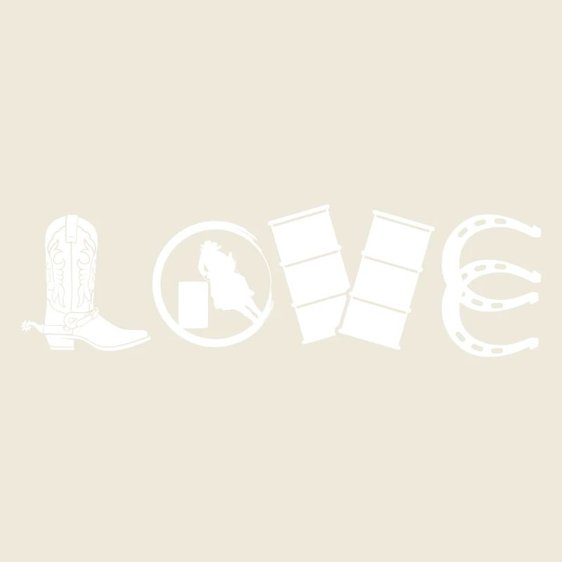 Rodeo Barrel Racing Pferd