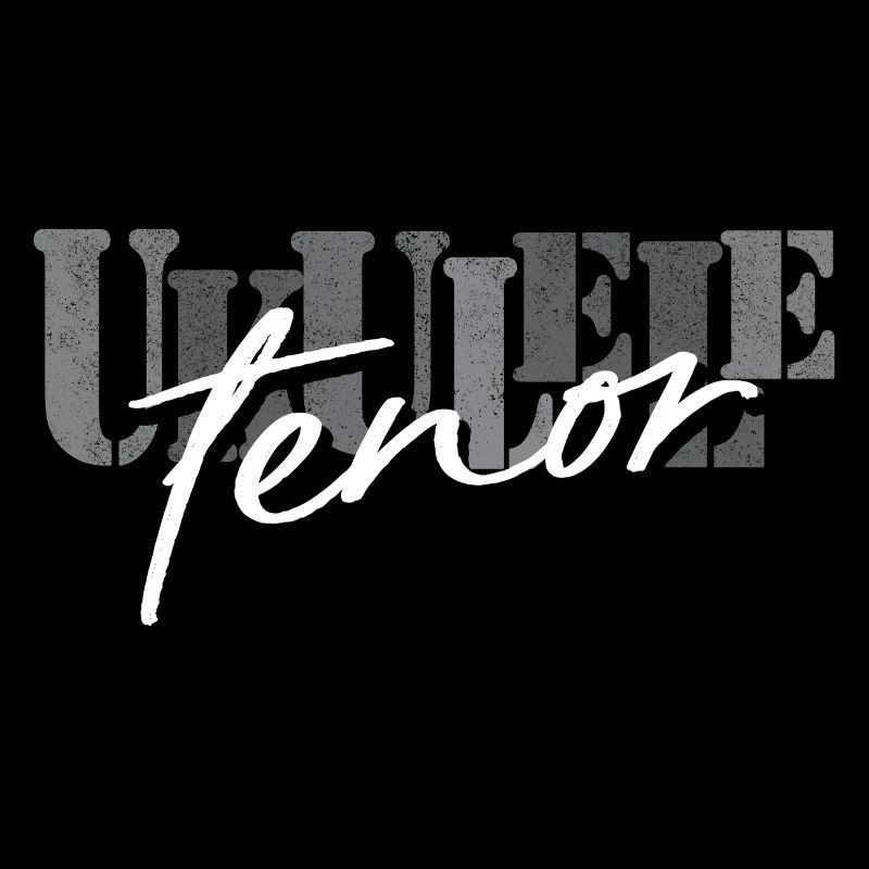 Tenor Ukulele schwarz weiß