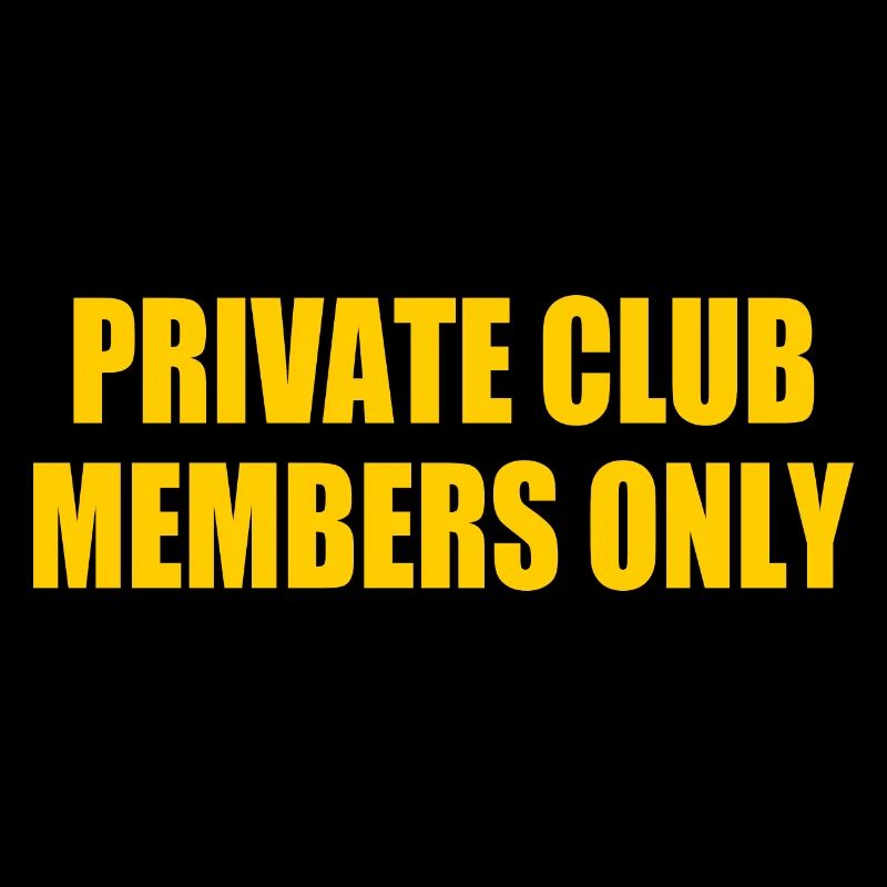 private club members only