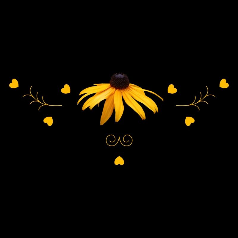 Fleur jaune d’échinacée