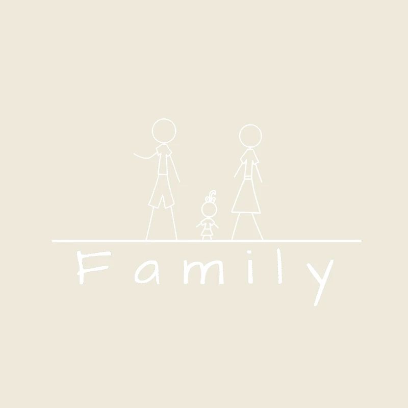 Strichmännchenfamilie