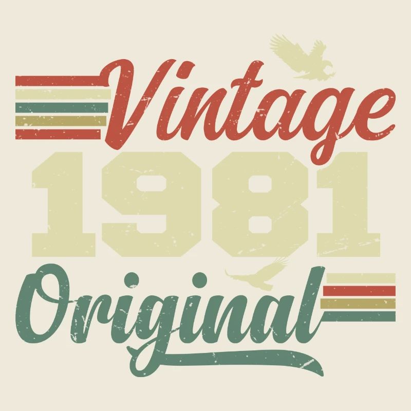 Vintage 1981 Retro Jubiläumsgeschenk