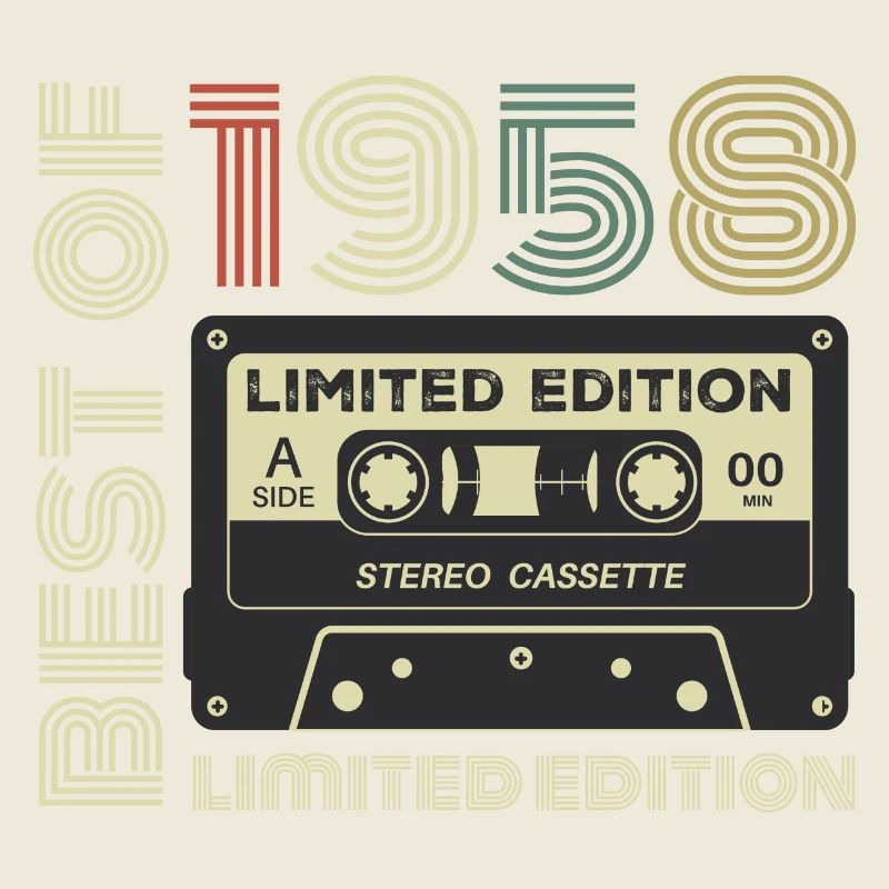 Jahrgang 1958 - 1958 Retro Geburtstagsgeschenk