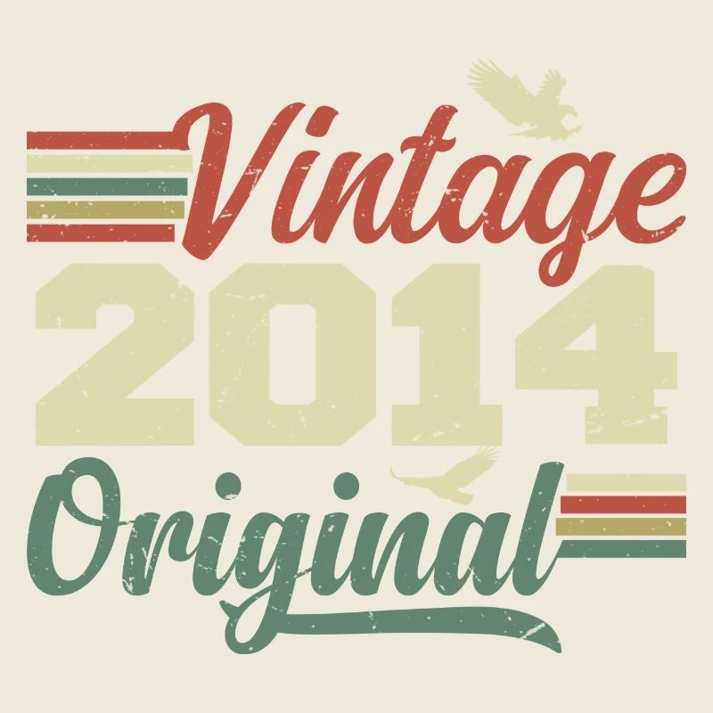 Vintage 2014 Cadeau Anniversaire 2014 Retro