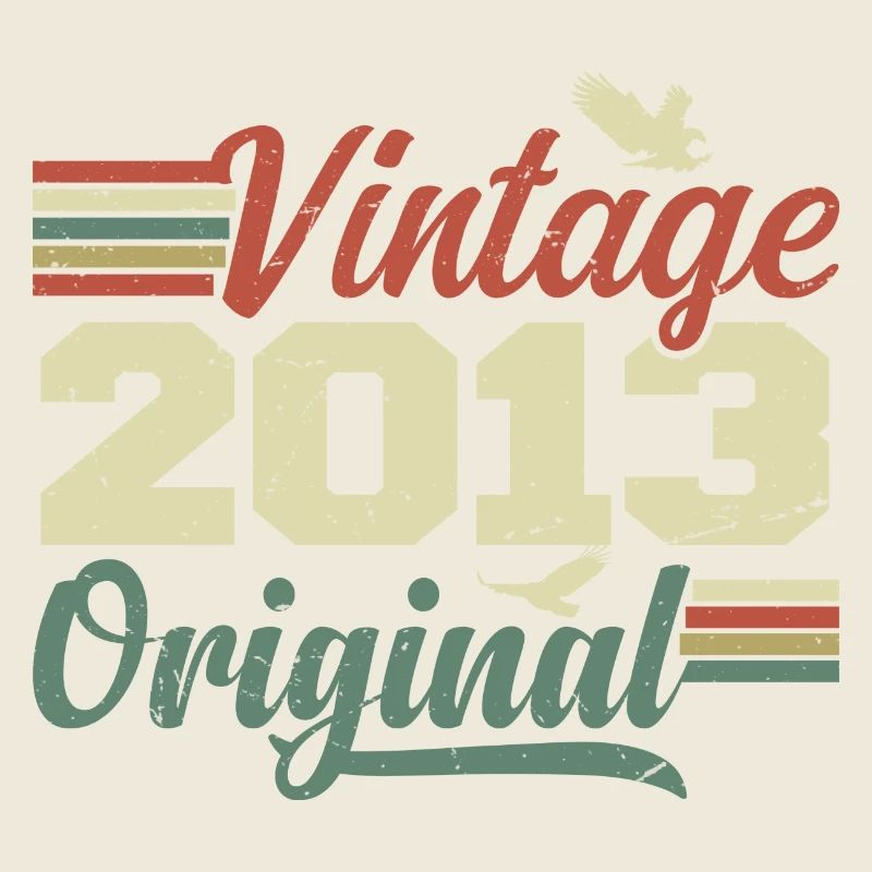 Vintage 2013 Cadeau Anniversaire 2013 Retro