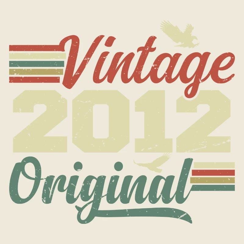 Vintage 2012 Retro Jubiläumsgeschenk