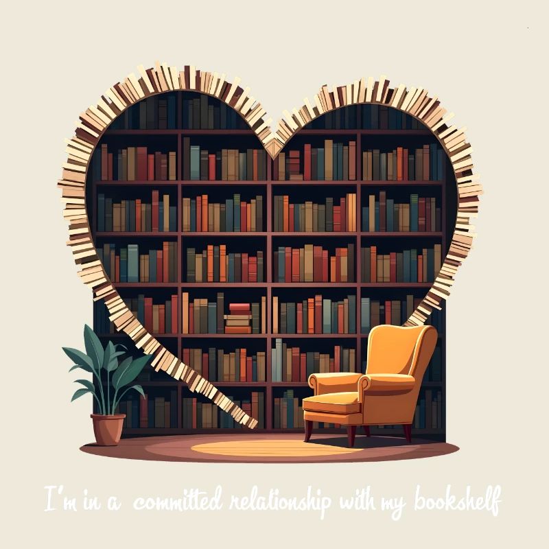 I'm in a committed relationship with my bookshelf