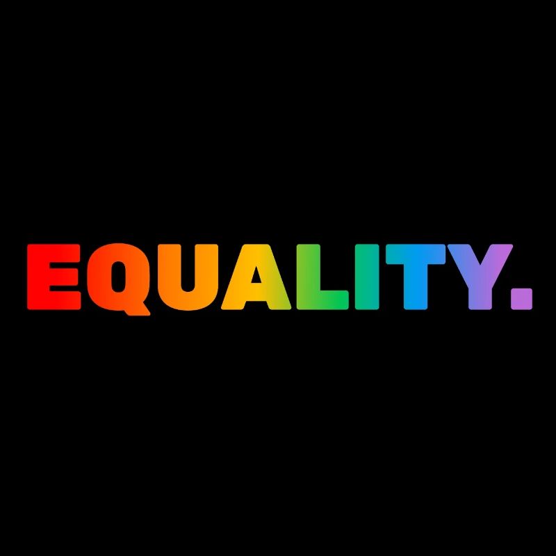 ÉGALITÉ - texte arc-en-ciel - Mois de la fierté LGBT