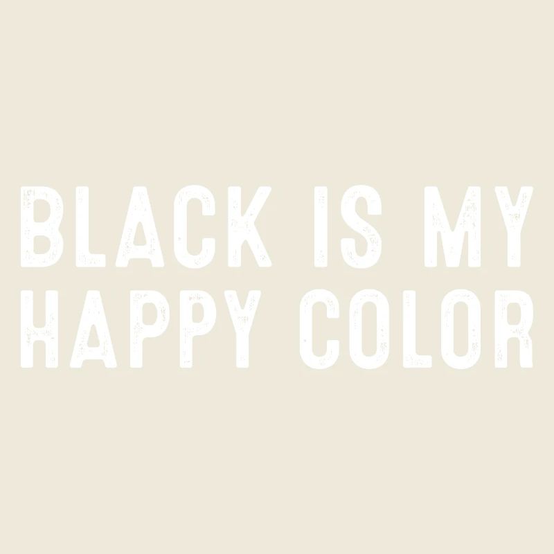 Schwarz ist meine glückliche Farbe