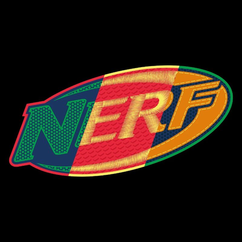 Nerf Vintage Ovale Logo