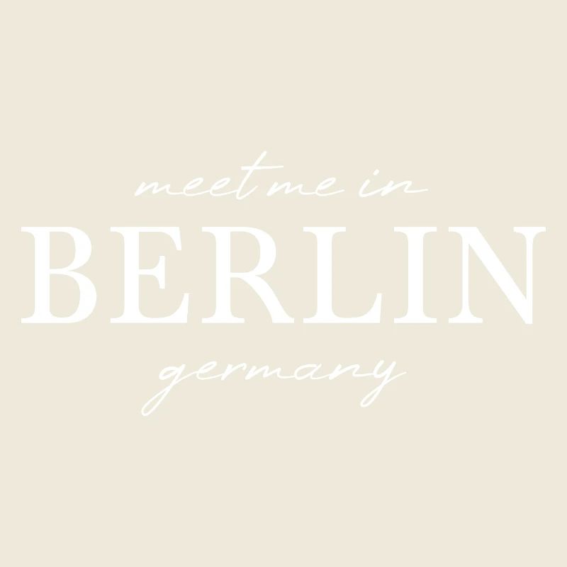 Berlin Germany Fan Flag Design T Shirt