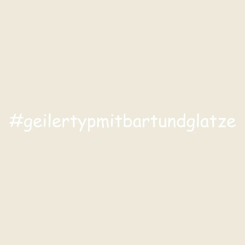Geiler Typ Mit Bart & Glatze Glatzkopf Bartträger