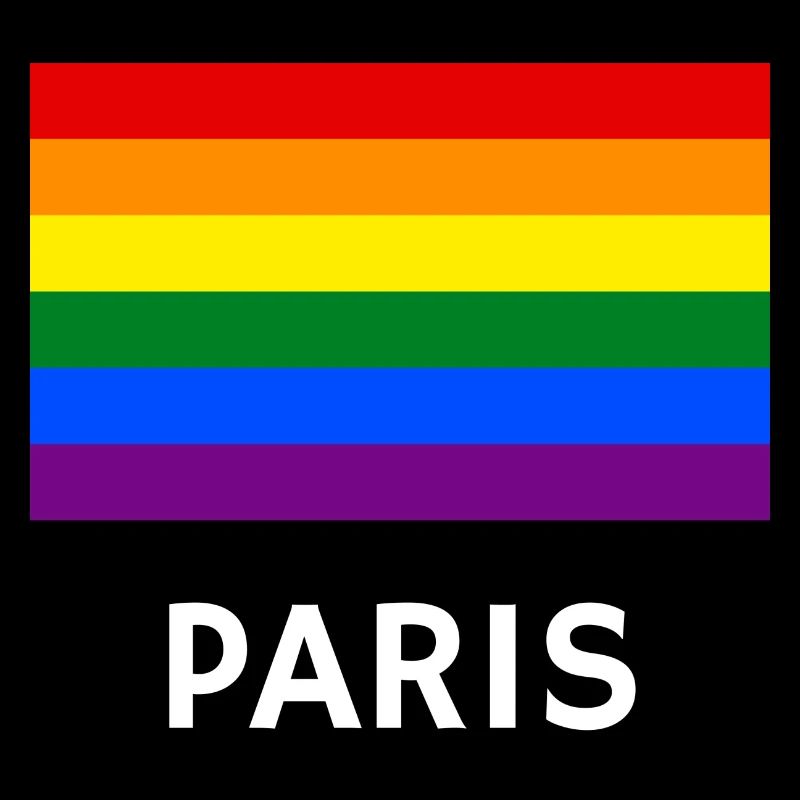 Pride Flagge Paris Schwul Regenbogen LGBTQ Queer Lesbe