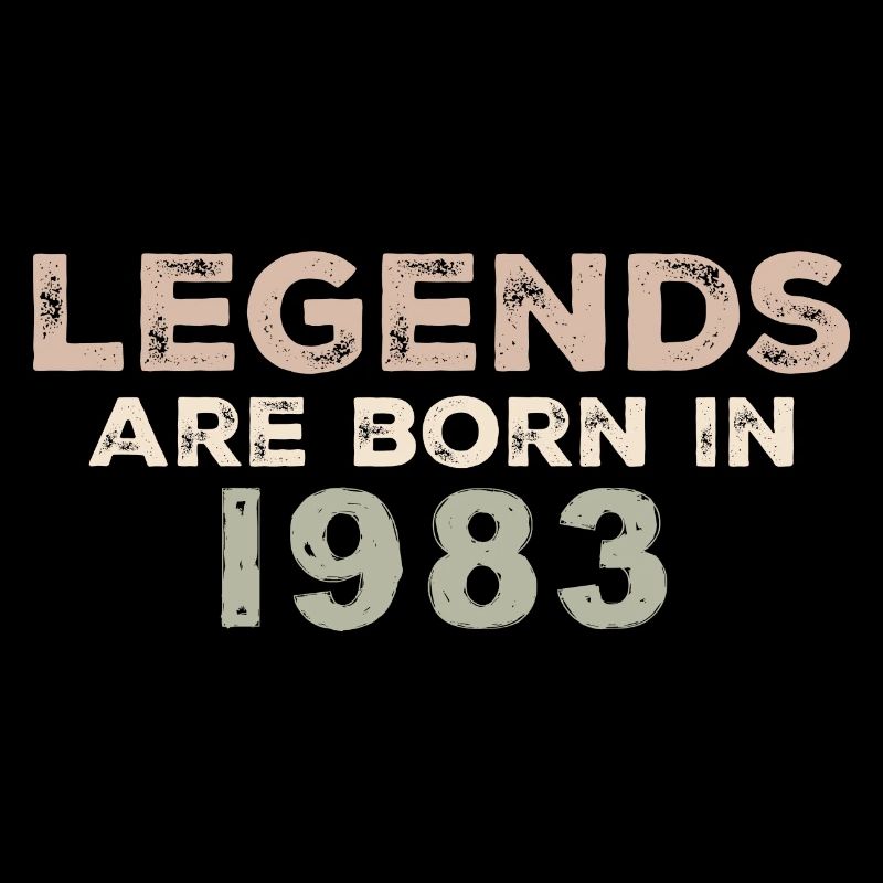 Légendes 1983 Vintage rétro anniversaire Original