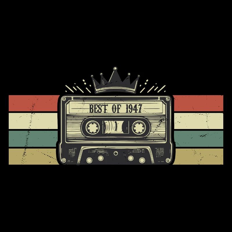 Kassette 1947 - Geboren 1947 Geburtstagsgeschenk
