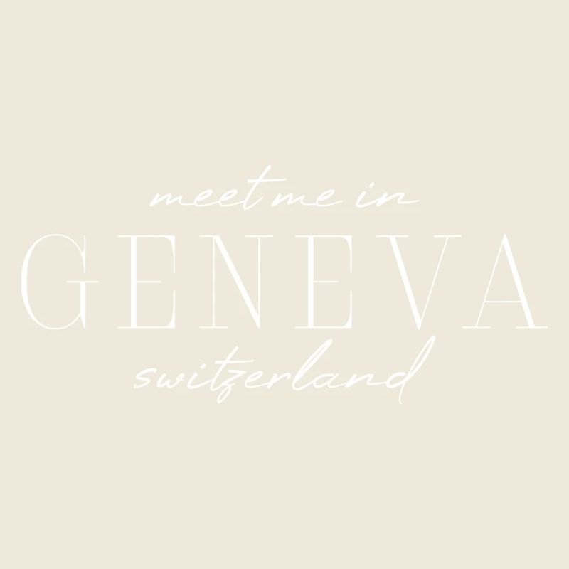 Genf Eleganz Stil Design T-Shirt