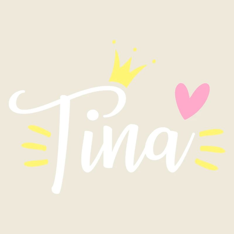 Couronne de nom de Tina