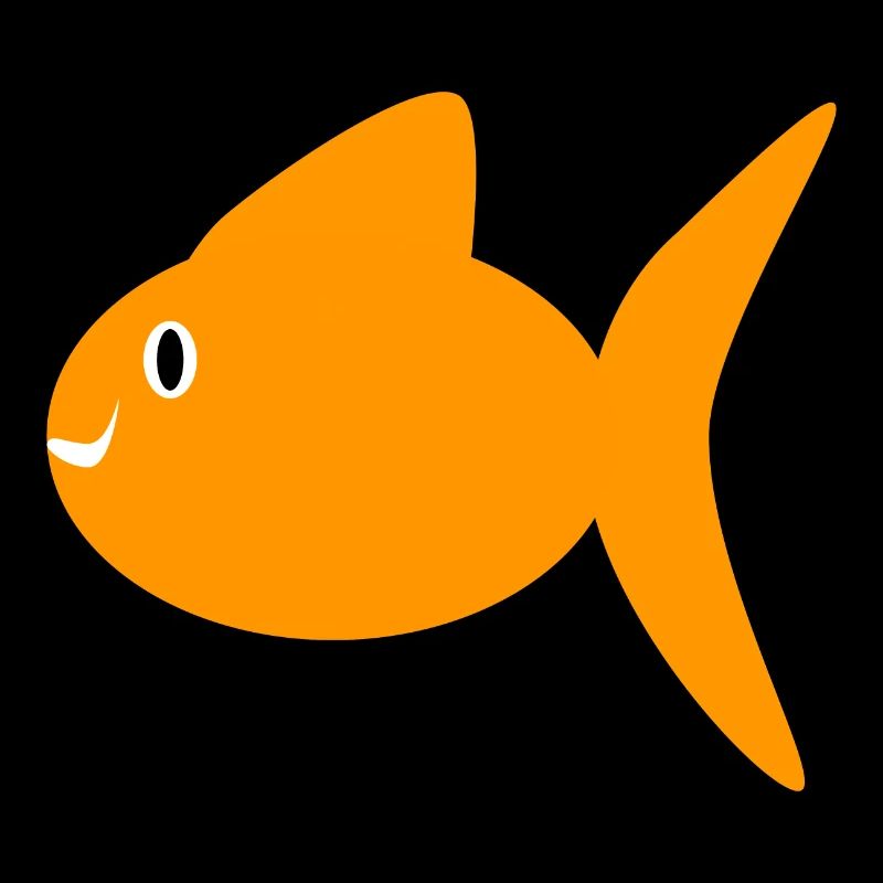 poisson rouge orange