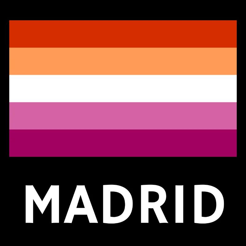Lesbian Pride Flagge Madrid