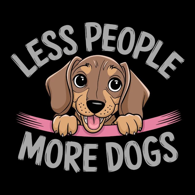 Dackel less people more dogs