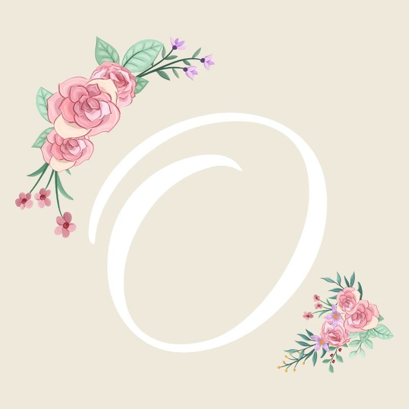 Buchstabe o Blumen