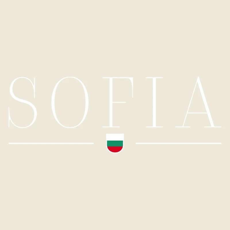 Sofia, Bulgarien Stil Design T-Shirt