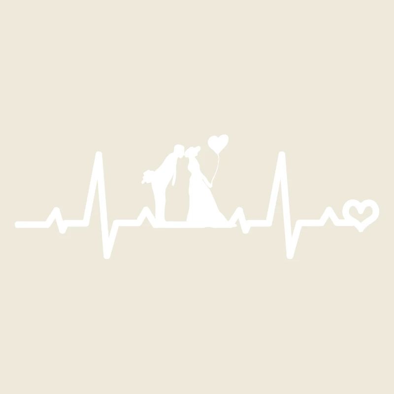 Brautpaar Herzfrequenz EKG