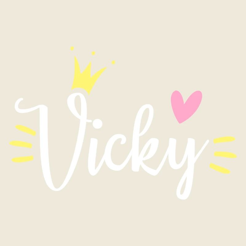 Couronne du prénom Vicky