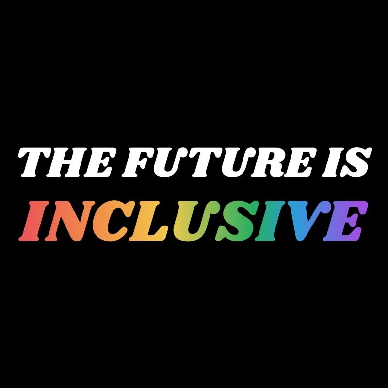 Die Zukunft ist inklusiv LGBT Pride Regenbogen