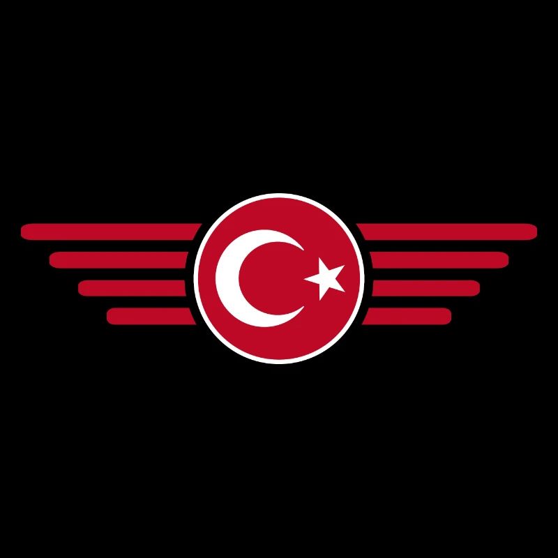 Türkiye Turkey Wings and Crescent Moon