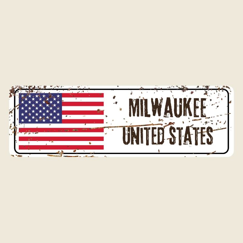 Milwaukee United States Flag