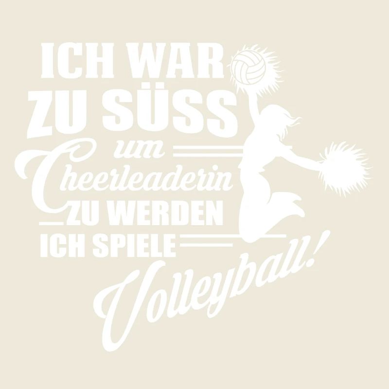 Ich spiele Volleyball
