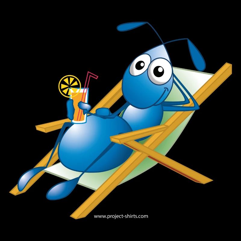 Ameise im Liegestuhl