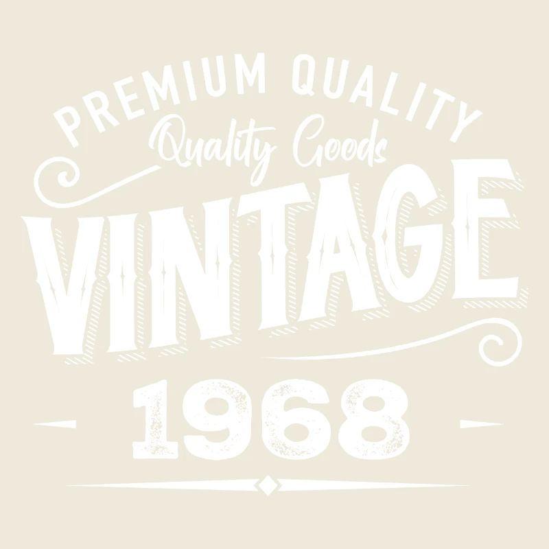 Vintage 1968 Original Retro Vintage Anniversary