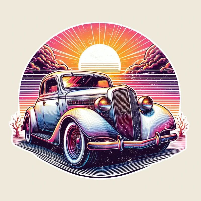 Oldtimer Sonnenuntergang