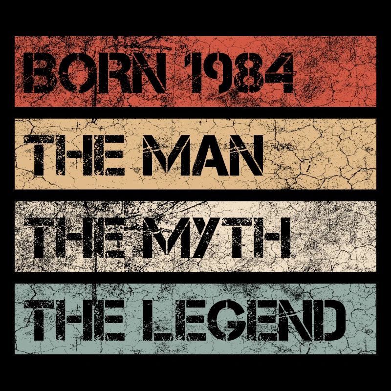 Man Myth Legend 1984 40th Birthday Gift