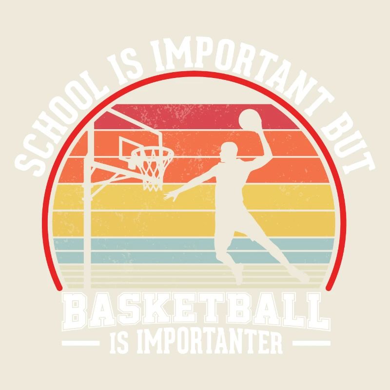 Basketball Vintage Slogan Lustig
