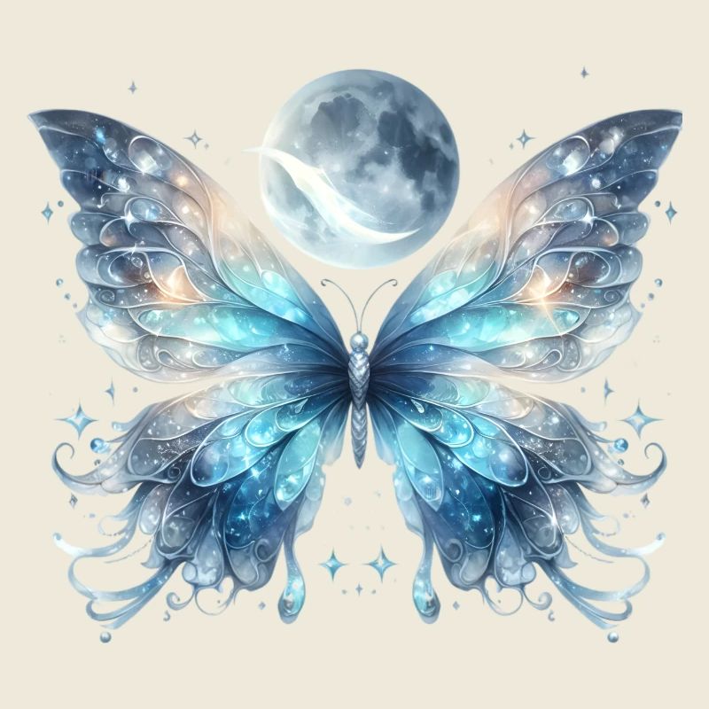 Schmetterling Mond