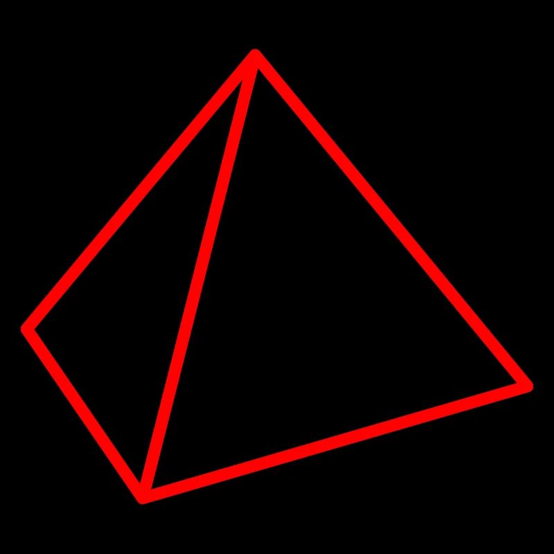 Red tetrahedron