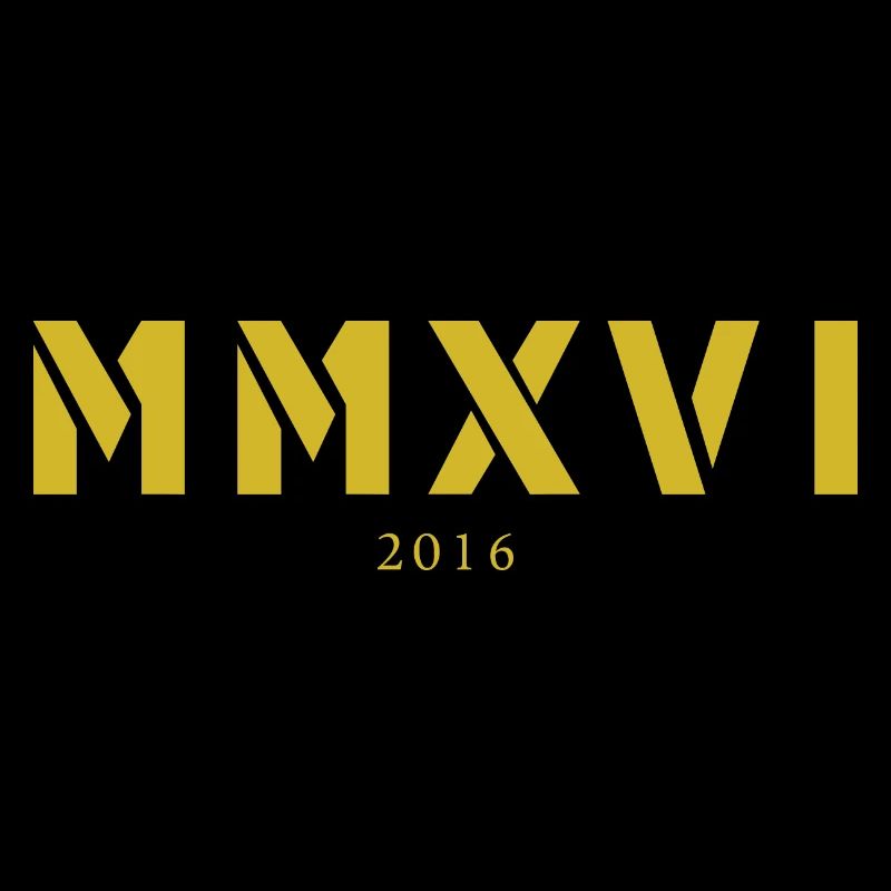 Chiffres romains année de naissance Fabriqué en 2016