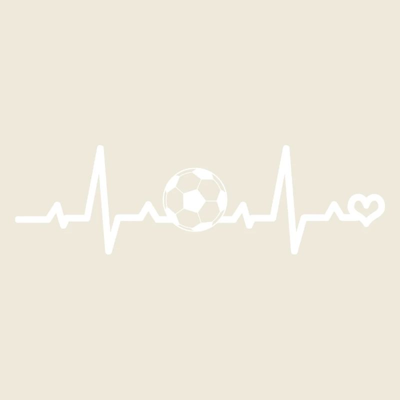 Fußball Herzschlag EKG Puls Herzfrequenz Liebe