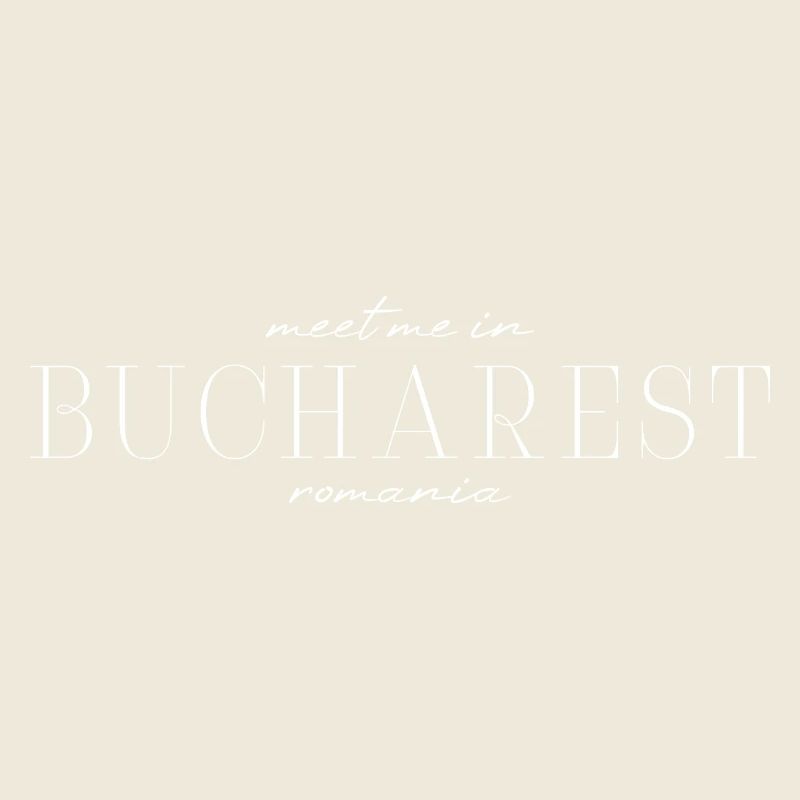 Bukarest, Rumänien Stil Design T-Shirt